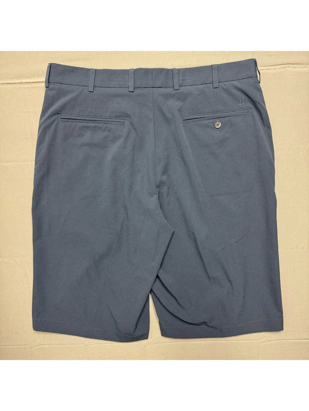 Walter Hagen Mens Golf Shorts Polyester Solid Size 34 Blue Athletic Activewear